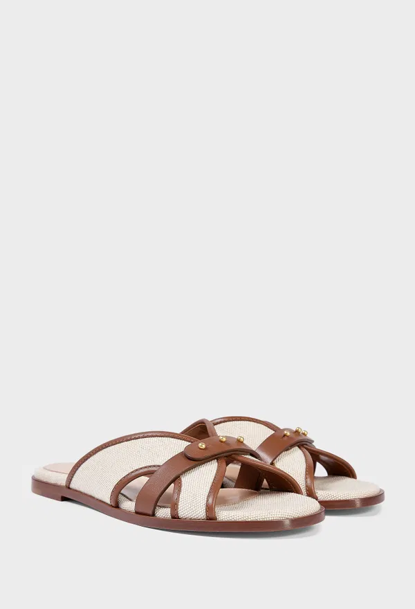 Шлепанцы PAROS FLAT MULES Gianvito Rossi G10107 126/1I3 Цена