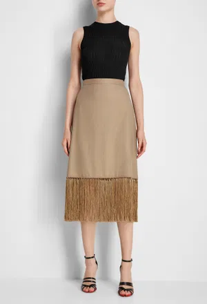 Вовняна спідниця Burberry 564517 120/9H6 Ціна