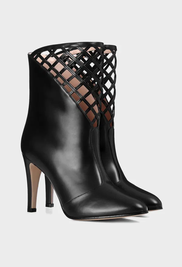 Кожаные ботильоны Gucci 549848 119/0A2 Купить