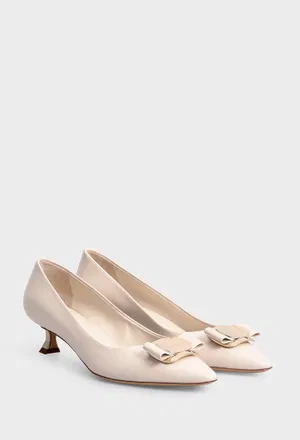 Кожаные лодочки ZELMA FERRAGAMO 01H450 124/0AE Цена