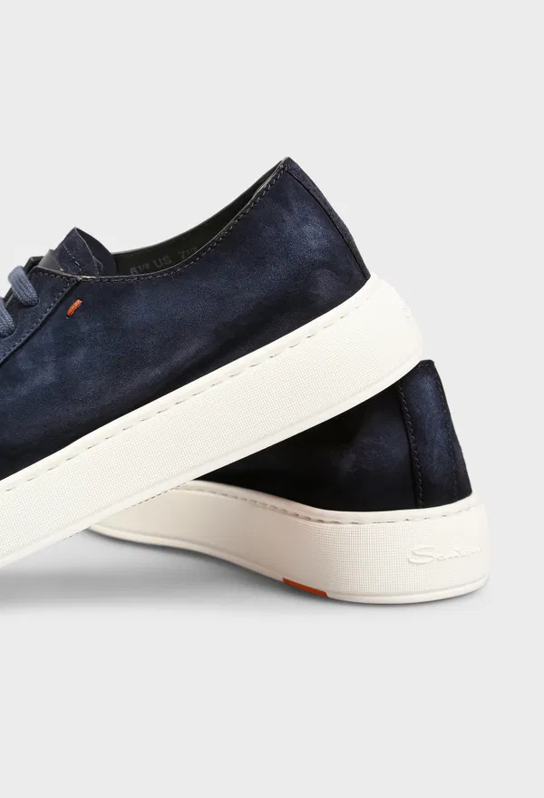 Замшевые кеды Santoni 21571 126/0DQ оригинал