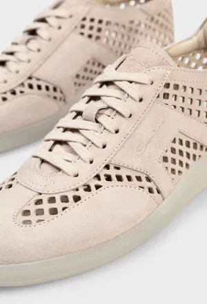 Замшевые кеды Santoni 61470 126/0D6 в Украине