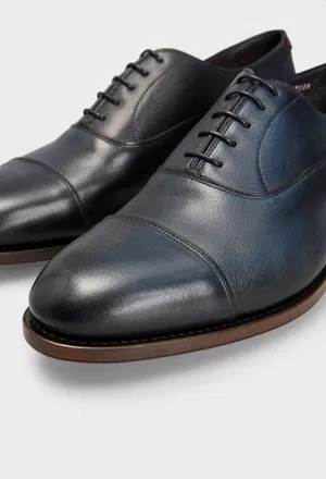 Кожаные оксфорды Santoni 19045 125/0AQ в Украине