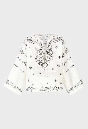Льняная блуза Alberta Ferretti A0210 126/9BE Купить