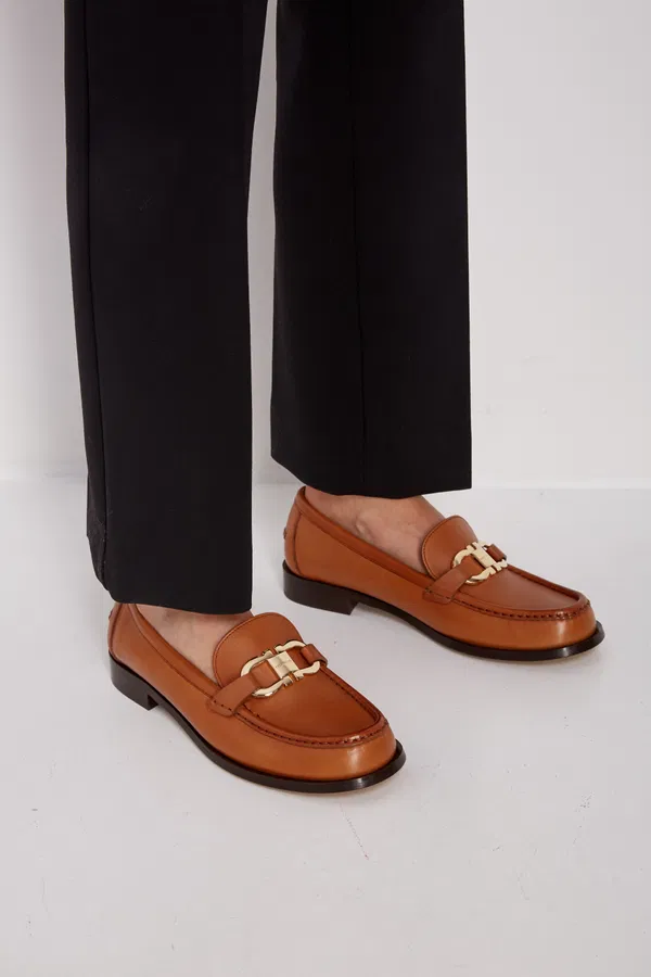 Кожаные лоферы MARYAN FERRAGAMO 01H704 124/0A3 фото