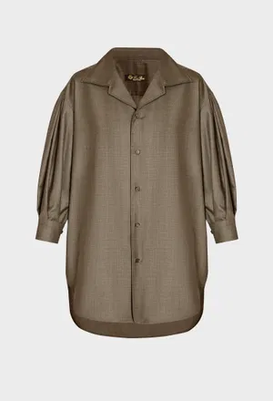 Шерстяная рубашка Loro Piana FRW0382 226/9HH Купить