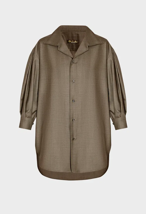 Шерстяная рубашка Loro Piana FRW0382 226/9HH Купить