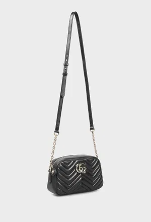 Шкіряна сумка GG MARMONT SMALL CAMERA Gucci 855273 226/0A2 в Україні