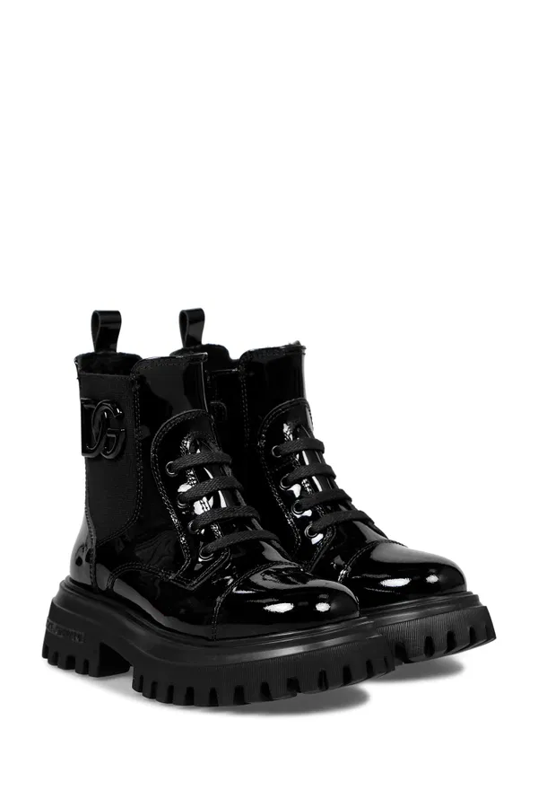 Шкіряні черевики з хутром Dolce & Gabbana D11360 225/22M Купити