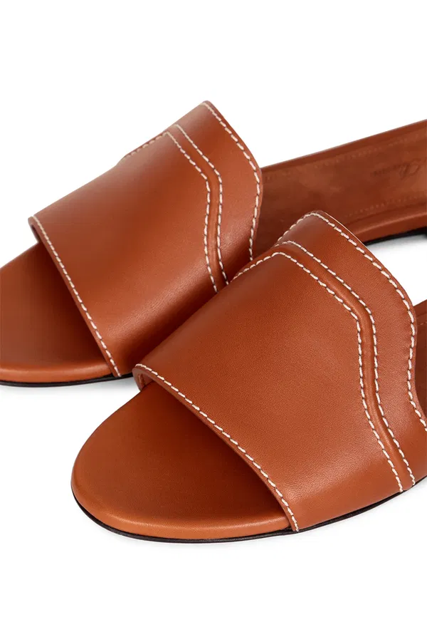 Кожаные шлепанцы Loro Piana FAM9957 123/0AT оригинал
