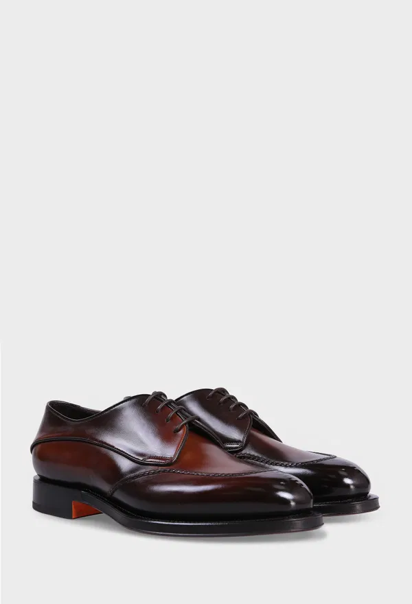 Кожаные дерби Santoni 18554 225/0AW Цена