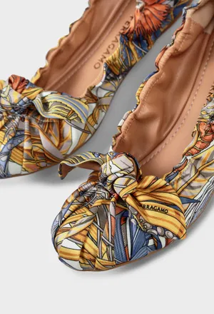 Шелковые балетки FERRAGAMO 01L254 126/9CJ в Украине