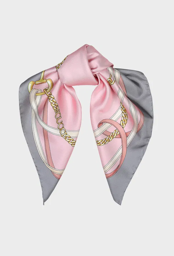 Женская шелковая бандана серого цвета Gucci 857417 126/9C7 Купить