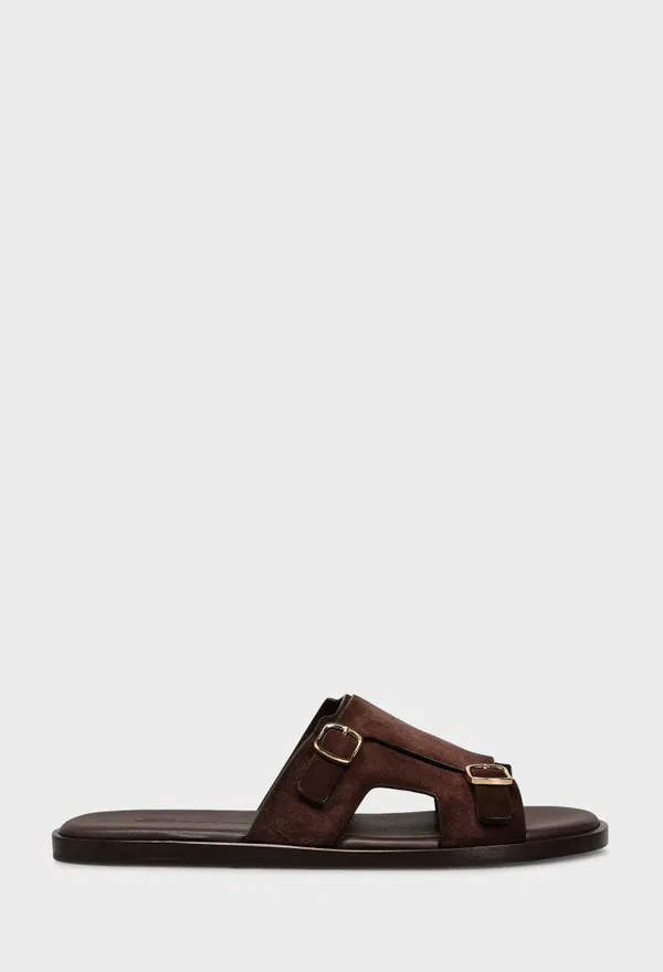 Замшевые шлепанцы Santoni 16723 126/0DW Купить