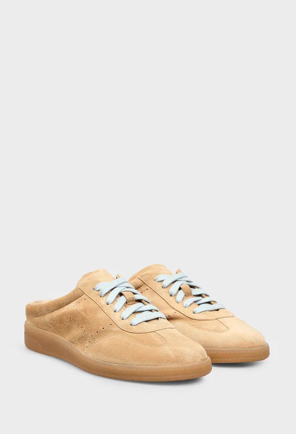 Замшевые сабо Santoni 61347 126/0D6 Цена