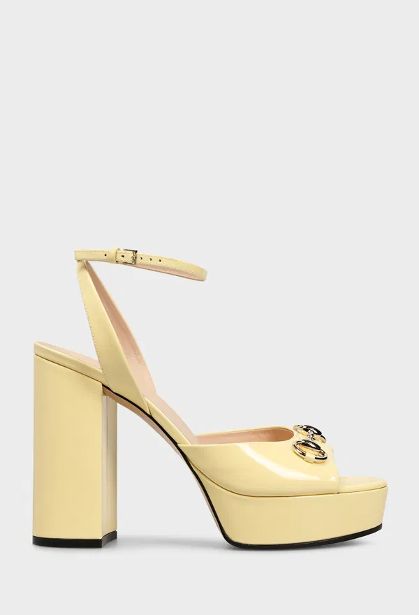 Кожаные босоножки HORSEBIT Gucci 795224 126/0BJ Купить