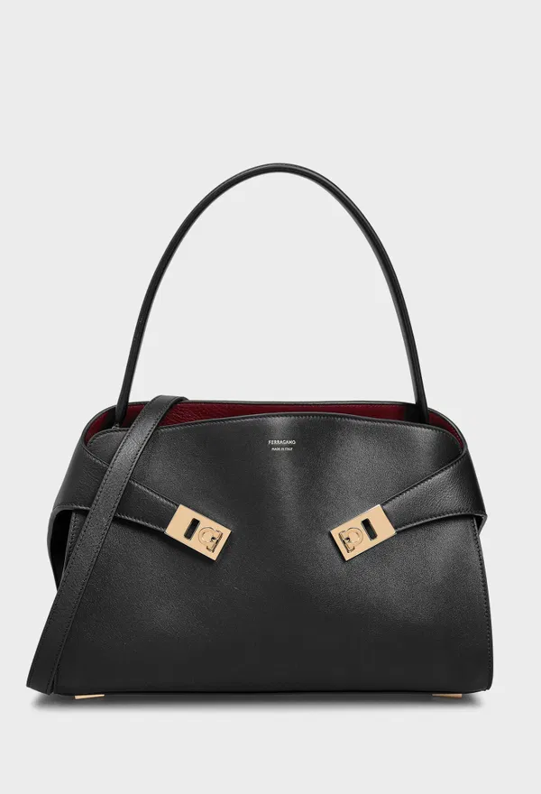 Кожаная сумка HUG SOFT SHOULDER FERRAGAMO 219816 226/0A2 Купить