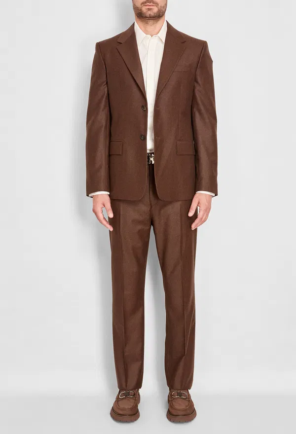 Шерстяные брюки FERRAGAMO 144274 225/9H3 Купить