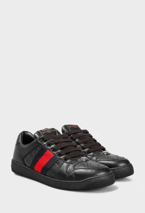 Кожаные кроссовки SCREENER Gucci 798785 225/0C2 Цена