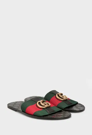 Шлепанцы RIVIERA SLIDE  Gucci 871759 226/1I2 Цена