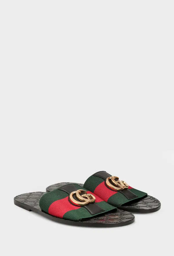 Шлепанцы RIVIERA SLIDE  Gucci 871759 226/1I2 Цена