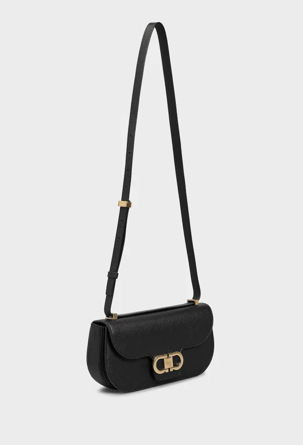 Шкіряна сумка DOUBLE GANCINI FERRAGAMO 21A073 126/0A2 в Україні