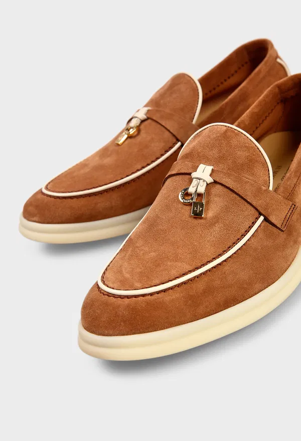 Замшеві лофери SUMMER WALK Loro Piana FAL5899 126/0D6 в Україні
