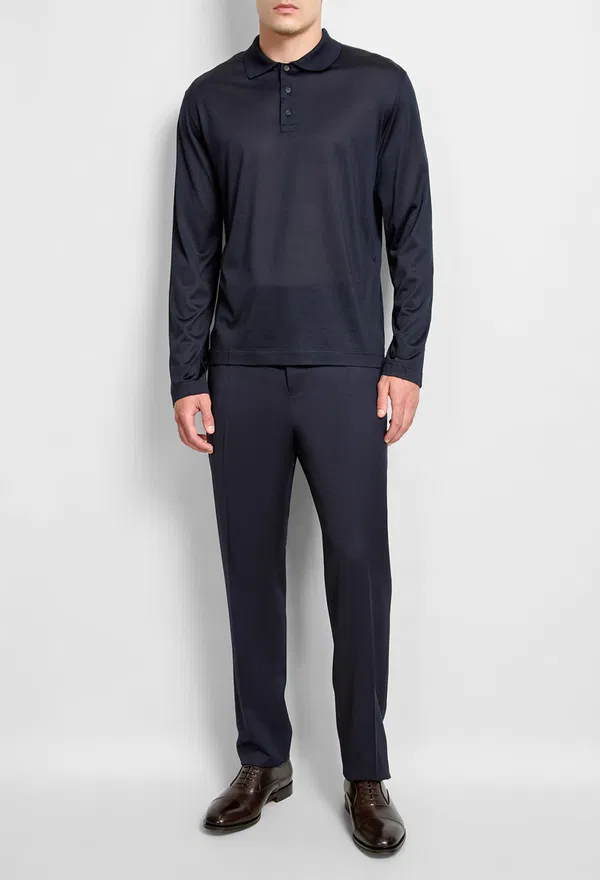 Шерстяные брюки FERRAGAMO 145278 226/9HQ Купить