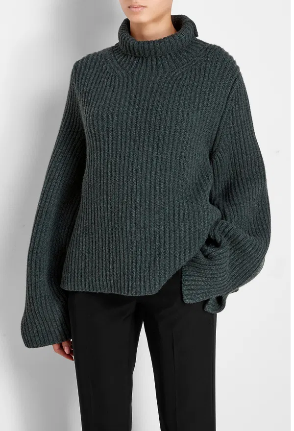 Кашемировый свитер Khaite 27484 8183600 405 FOREST GREEN 219 оригинал