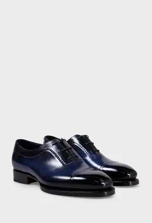Кожаные оксфорды Santoni 19206 225/0A8 Цена