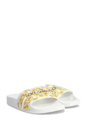 Шкіряні шльопанці Dolce & Gabbana D10705 224/0Jp Купити