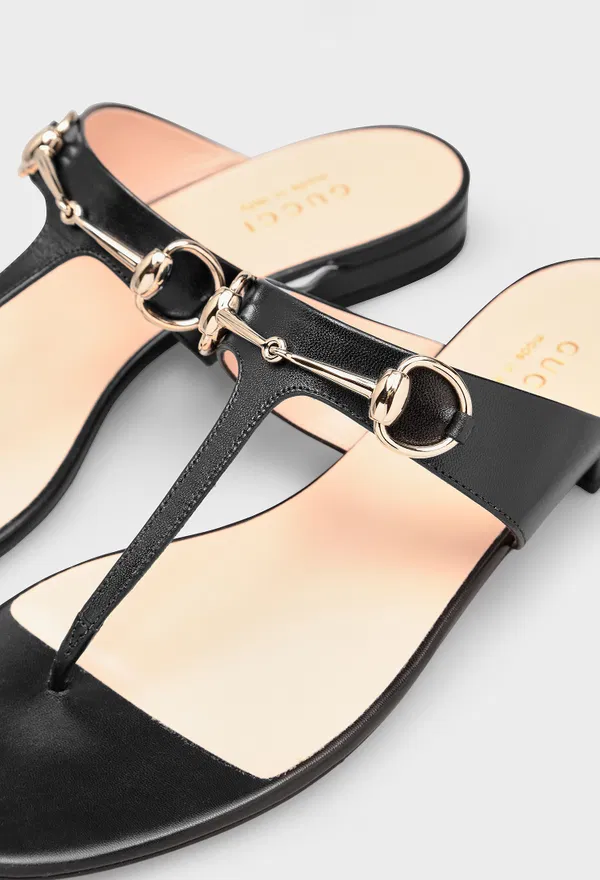 Шкіряні шльопанці HORSEBIT Gucci 816590 125/0A2 в Україні
