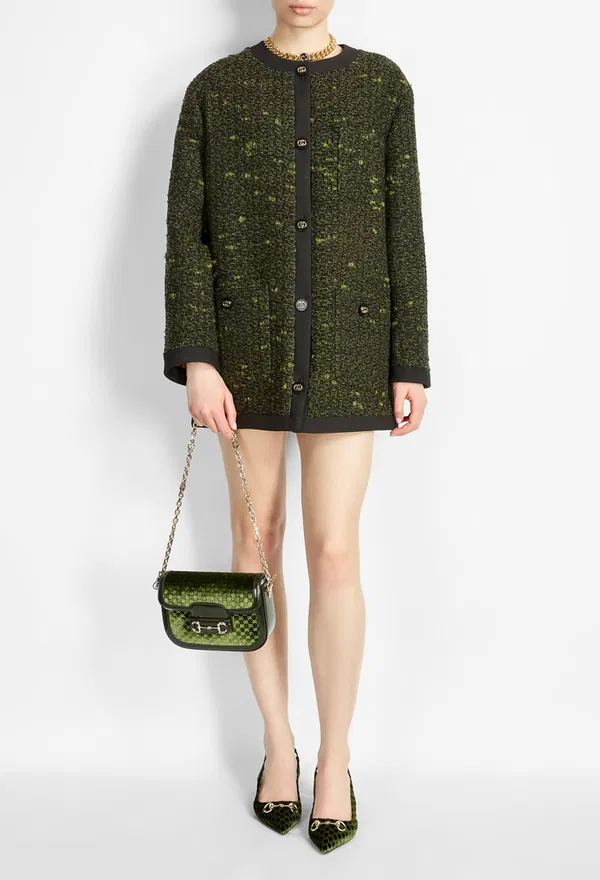 Шерстяное полупальто Gucci 846394 126/9HH Купить