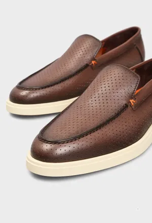 Шкіряні лофери Santoni 19296 126/0A3 в Україні