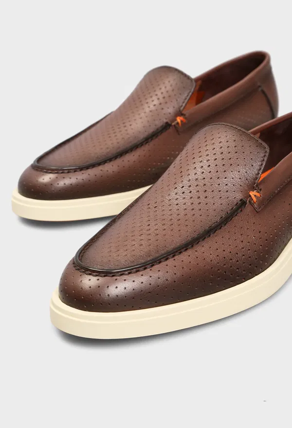 Шкіряні лофери Santoni 19296 126/0A3 в Україні