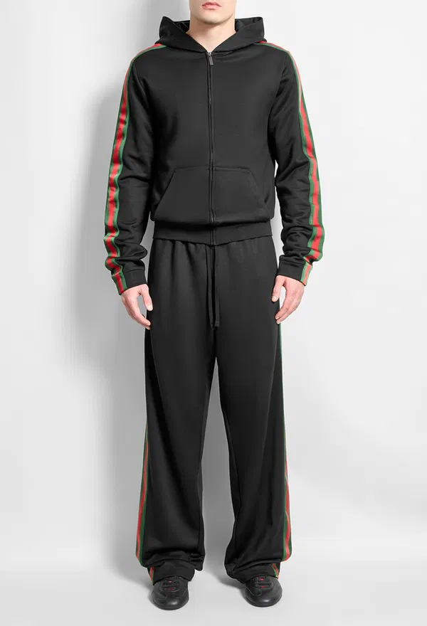 Шелковые спортивные брюки Gucci 866170 226/9C2 Купить