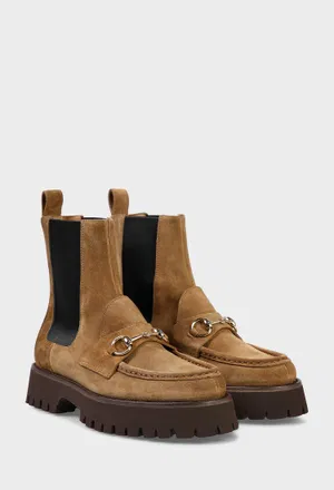 Замшевые ботинки HORSEBIT Gucci 834770 225/0D3 Цена