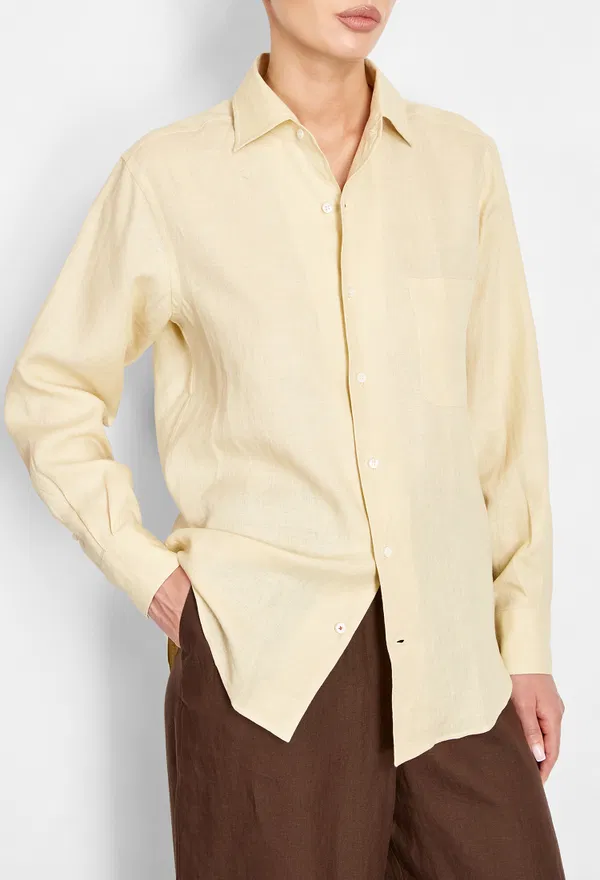 Льняная рубашка Loro Piana FAO6889 126/9BJ оригинал