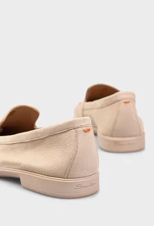 Лоферы из нубука Santoni 72051 126/0EP оригинал