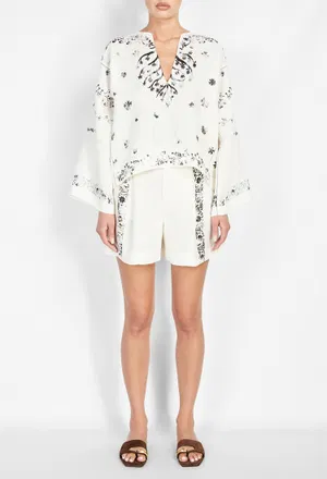 Льняная блуза Alberta Ferretti A0210 126/9BE Цена