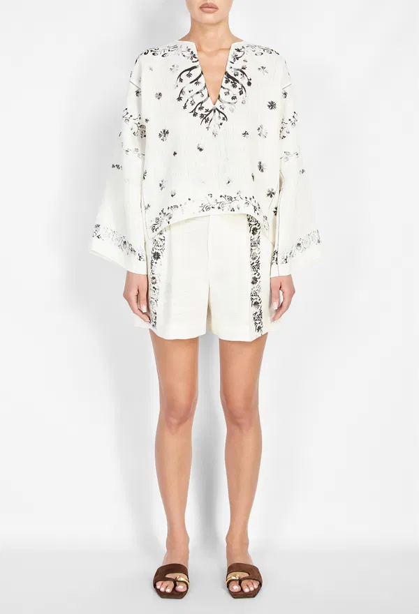 Льняная блуза Alberta Ferretti A0210 126/9BE Купить