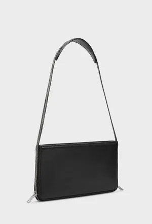 Женская черная кожаная сумка alexanderwang 20226P70L 226/0A2 Цена