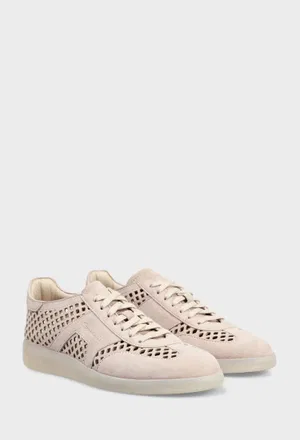Замшевые кеды Santoni 61470 126/0D6 Цена