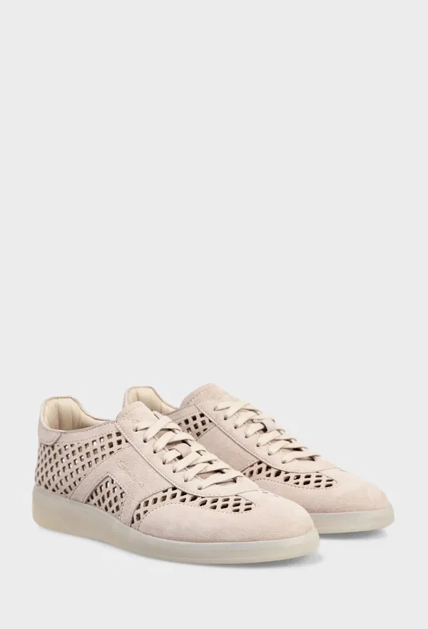 Замшевые кеды Santoni 61470 126/0D6 Цена