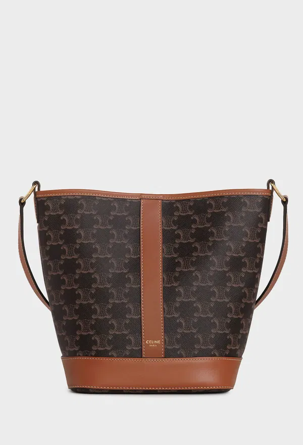 Сумка LITTLE BUCKET IN TOILE TRIOMPHE Céline 191442 226/0F2 Купить
