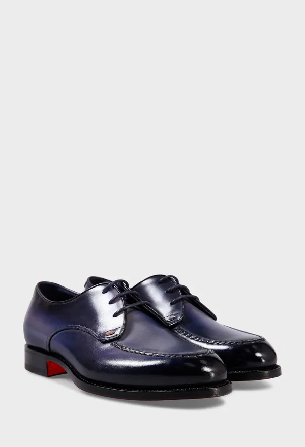 Кожаные дерби Santoni 18999 126/0AQ Цена