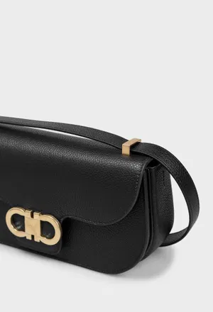 Шкіряна сумка DOUBLE GANCINI FERRAGAMO 21A073 126/0A2 фото