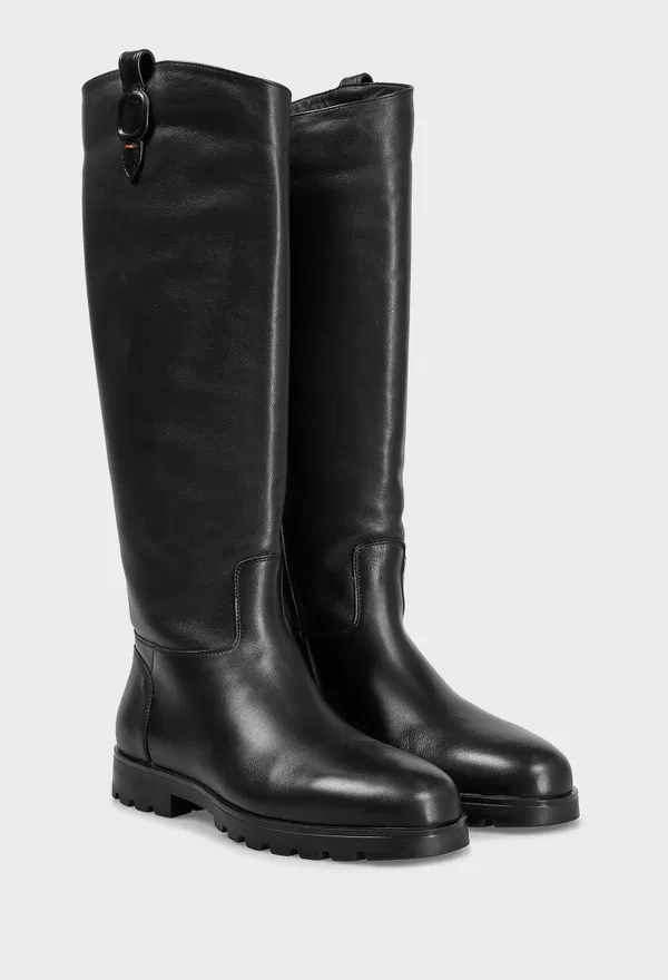 Кожаные сапоги Santoni 71713 225/0A2 Цена