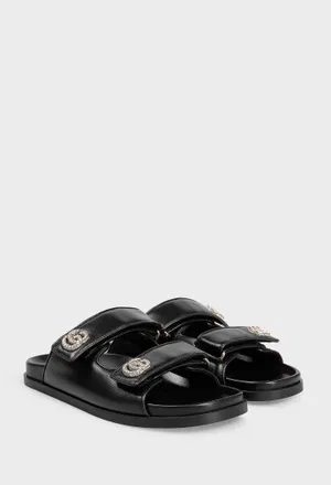 Кожаные слайдеры Gucci 816633 125/0A2 Цена