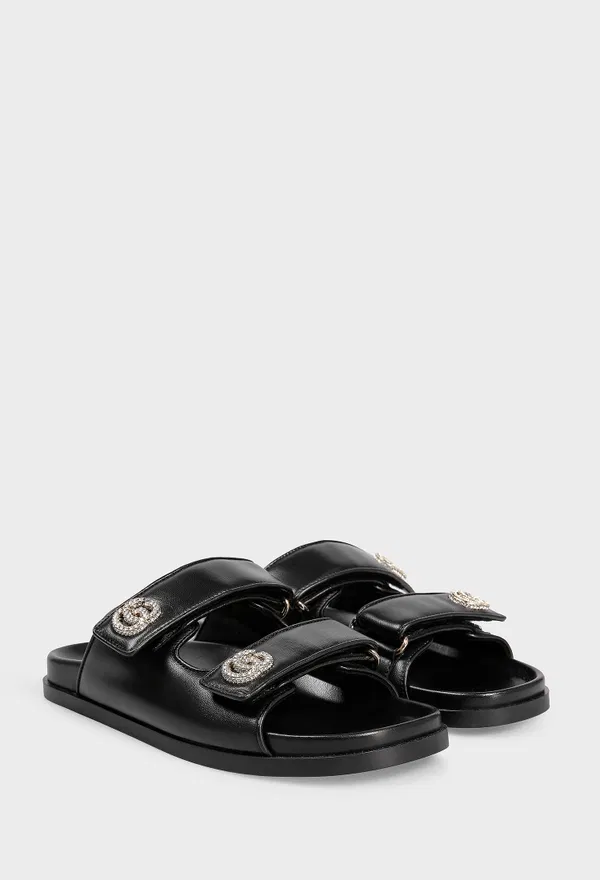 Кожаные слайдеры Gucci 816633 125/0A2 Цена